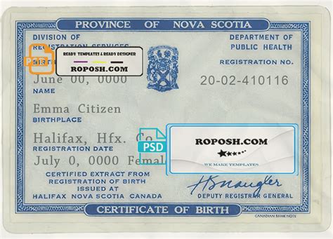 birth records nova scotia